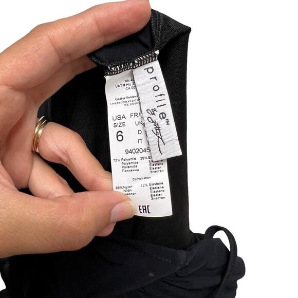 Gottex Profile Cruise Tutti Frutti‎ Swimdress One Piece Black - Picture 7 of 7